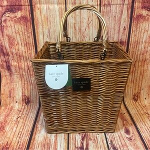 NWT Kate Spade x Target Bicycle Basket Wicker Bike Basket HOLIDAY GIFT!